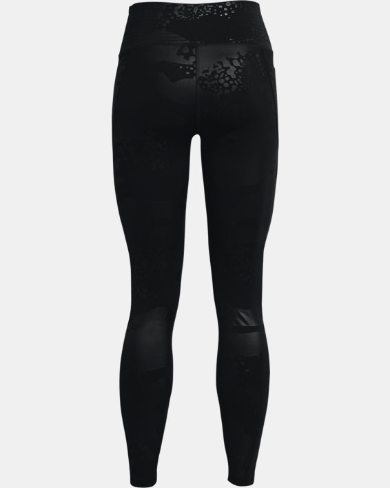 Women's UA RUSH™ No-Slip Waistband Tonal Full-Length Leggings, Black, pdpMainDesktop image number 6